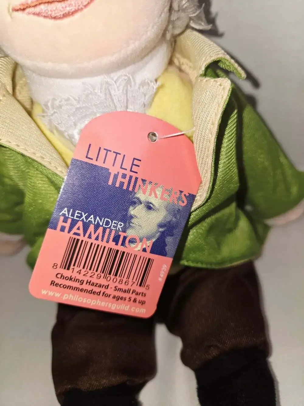 Little Thinkers Alexander Hamilton Plush - Unemployed Philosophers Guild